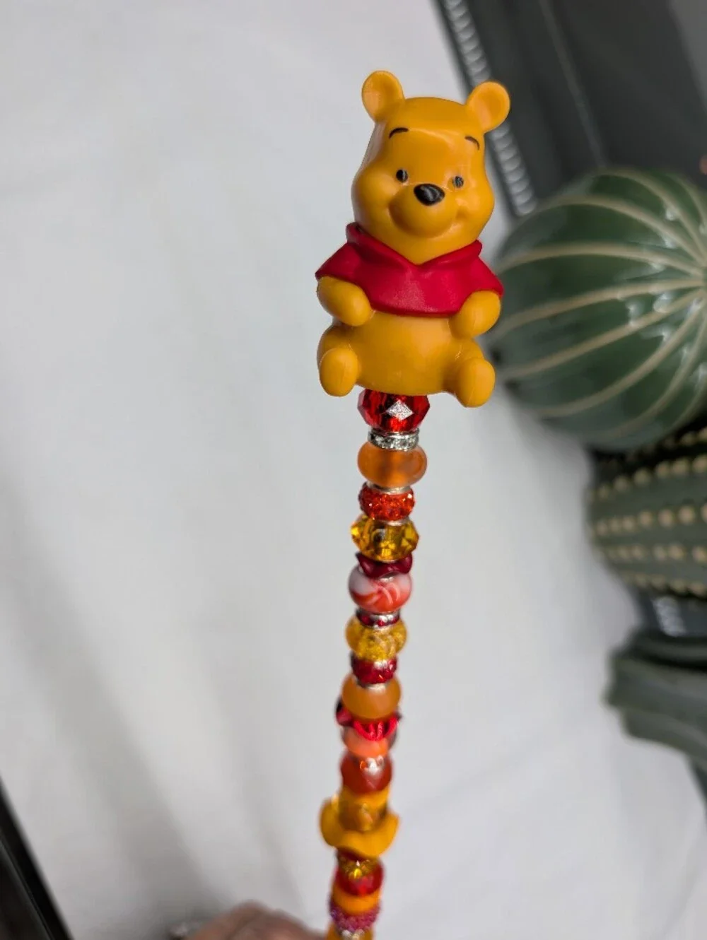 Hand Made Fairy Wand/Plant/Garden Stake W/Winnie The Pooh Topper